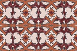 Gewebe dupatta nahtlos einheimisch amerikanisch, Motiv Stickerei, Ikat Stickerei Design zum drucken skandinavisch Muster Saree ethnisch Geburt Zigeuner Muster vektor