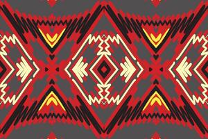 Patola Sari nahtlos einheimisch amerikanisch, Motiv Stickerei, Ikat Stickerei Design zum drucken skandinavisch Muster Saree ethnisch Geburt Zigeuner Muster vektor