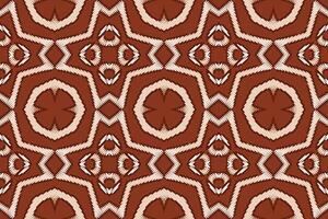 pakistanisch Kleider Muster nahtlos einheimisch amerikanisch, Motiv Stickerei, Ikat Stickerei Design zum drucken endlos Arabeske Stoff dupatta Schal Bandana drucken Seide Kurta Männer vektor