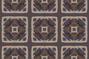 pakistanisch Kleider Muster nahtlos skandinavisch Muster Motiv Stickerei, Ikat Stickerei Design zum drucken Krawatte Färberei Kissenbezug Sambal puri kurti Mogul die Architektur vektor