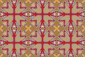 nordisch Muster nahtlos Mogul die Architektur Motiv Stickerei, Ikat Stickerei Design zum drucken skandinavisch Muster Saree ethnisch Geburt Zigeuner Muster vektor