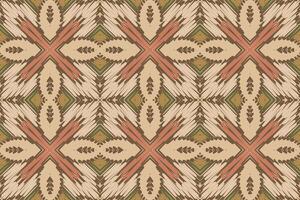 nordisch Muster nahtlos skandinavisch Muster Motiv Stickerei, Ikat Stickerei Design zum drucken Muster Jahrgang Blume Volk navajo Patchwork Muster vektor