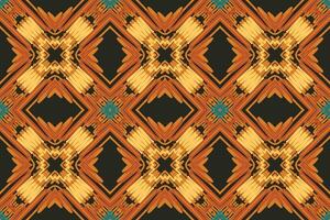 navajo mönster sömlös bandana skriva ut silke motiv broderi, ikat broderi design för skriva ut vyshyvanka bordstablett täcke sarong sarong strand kurtis indisk motiv vektor