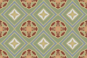 navajo Muster nahtlos Bandana drucken Seide Motiv Stickerei, Ikat Stickerei Design zum drucken Rand Stickerei uralt Ägypten vektor