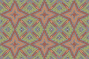 navajo Muster nahtlos Bandana drucken Seide Motiv Stickerei, Ikat Stickerei Design zum drucken Muster Jahrgang Blume Volk navajo Patchwork Muster vektor