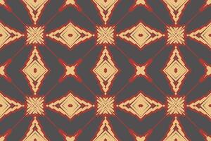 navajo Muster nahtlos australisch Ureinwohner Muster Motiv Stickerei, Ikat Stickerei Design zum drucken Krawatte Färberei Kissenbezug Sambal puri kurti Mogul die Architektur vektor