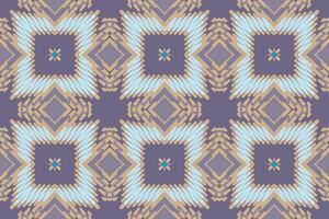 navajo Muster nahtlos Mogul die Architektur Motiv Stickerei, Ikat Stickerei Design zum drucken Tapisserie Blumen- Kimono wiederholen Muster Schnürung Spanisch Motiv vektor