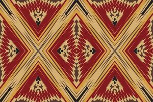 Krawatte Farbstoff Muster nahtlos skandinavisch Muster Motiv Stickerei, Ikat Stickerei Design zum drucken endlos Arabeske Stoff dupatta Schal Bandana drucken Seide Kurta Männer vektor