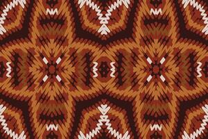 dupatta Muster nahtlos australisch Ureinwohner Muster Motiv Stickerei, Ikat Stickerei Design zum drucken Zahl Stammes- Tinte auf Stoff Patola Sari vektor