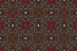 Motiv Folklore Muster nahtlos Mogul die Architektur Motiv Stickerei, Ikat Stickerei Design zum drucken ägyptisch Muster tibetanisch Mandala Kopftuch vektor