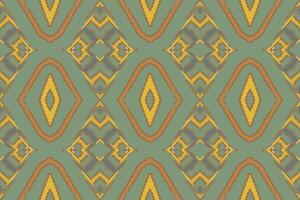 uralt Muster nahtlos australisch Ureinwohner Muster Motiv Stickerei, Ikat Stickerei Design zum drucken Zahl Stammes- Tinte auf Stoff Patola Sari vektor