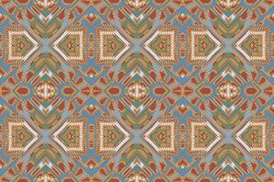 Buchara Muster nahtlos einheimisch amerikanisch, Motiv Stickerei, Ikat Stickerei Design zum drucken indonesisch Batik Motiv Stickerei einheimisch amerikanisch Kurta Mogul Design vektor