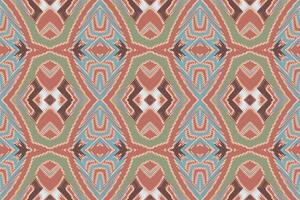 Buchara Muster nahtlos einheimisch amerikanisch, Motiv Stickerei, Ikat Stickerei Design zum drucken skandinavisch Muster Saree ethnisch Geburt Zigeuner Muster vektor