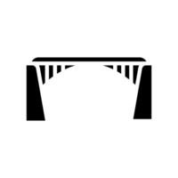 Bogen Brücke Glyphe Symbol Illustration vektor