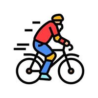 Fahrrad Alten Freizeit Farbe Symbol Illustration vektor