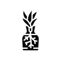 Pflanze Vermehrung städtisch Gartenarbeit Glyphe Symbol Illustration vektor