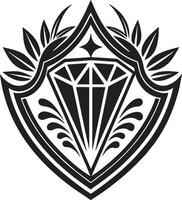 luxuriös Logo Design Illustration schwarz und Weiß vektor