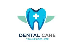 modern Logo von ein Dental Klinik vektor