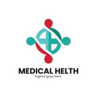 medizinisch Logo Gesundheit Symbol vect Logo Design vektor