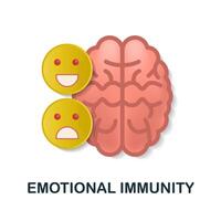 emotional Immunität Symbol. 3d Illustration von persönlich Produktivität Sammlung. kreativ emotional Immunität 3d Symbol zum Netz Design, Vorlagen, Infografiken und Mehr vektor