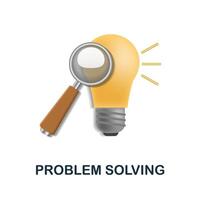 Problem lösen Symbol. 3d Illustration von persönlich Produktivität Sammlung. kreativ Problem lösen 3d Symbol zum Netz Design, Vorlagen, Infografiken und Mehr vektor