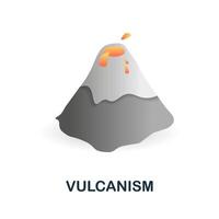 vulkanism ikon. 3d illustration från klimat förändra samling. kreativ vulkanism 3d ikon för webb design, mallar, infographics och Mer vektor