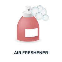 Luft Erfrischer Symbol. 3d Illustration von Reinigung Sammlung. kreativ Luft Erfrischer 3d Symbol zum Netz Design, Vorlagen, Infografiken und Mehr vektor