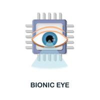 bion öga ikon. 3d illustration från framtida teknologi samling. kreativ bion öga 3d ikon för webb design, mallar, infographics och Mer vektor