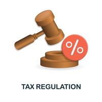 MwSt Verordnung Symbol. 3d Illustration von Fintech Industrie Sammlung. kreativ MwSt Verordnung 3d Symbol zum Netz Design, Vorlagen, Infografiken und Mehr vektor