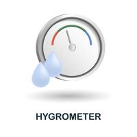 Hygrometer Symbol. 3d Illustration von Messung Sammlung. kreativ Hygrometer 3d Symbol zum Netz Design, Vorlagen, Infografiken und Mehr vektor