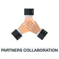 Partner Zusammenarbeit Symbol. einfach Element von Geschäft Motivation Sammlung. kreativ Partner Zusammenarbeit Symbol zum Netz Design, Vorlagen, Infografiken und Mehr vektor