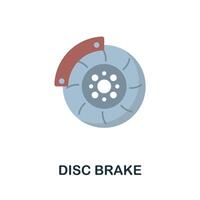 Rabatt Bremse eben Symbol. Farbe einfach Element von Auto warten Sammlung. kreativ Rabatt Bremse Symbol zum Netz Design, Vorlagen, Infografiken und Mehr vektor