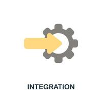 integration ikon. enkel element från företag tillväxt samling. kreativ integration ikon för webb design, mallar, infographics och Mer vektor