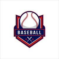 Baseball Logo Abzeichen Vorlage vektor