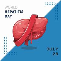 Welt Hepatitis Tag Vorlage vektor