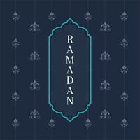Ramadan Kareem Hälsningskort och Bakgrund Islamic med arabisk mönster vektor