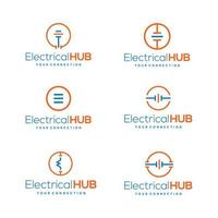 modernes und einzigartiges Logo-Design für Elektrounternehmen 21 vektor