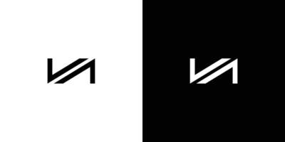 modern och elegant n-bokstavs initial logotypdesign vektor