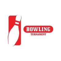 bowling logotyp design vektor