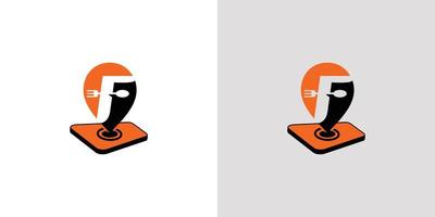 modern och unik logotypdesign för onlinematbeställning vektor