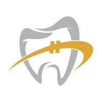 Logo-Design der Zahnklinik vektor