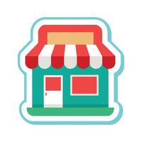 E-Commerce Geschäft Aufkleber online Geschäft Aufkleber online Einkaufen Aufkleber vektor
