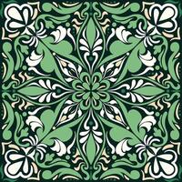 klassisch Grün Arabisch Ornament, persisch Muster Design Hintergrund vektor