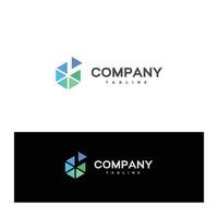 cool och modern logotypdesign för investeringsbolag 2 vektor