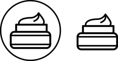 Gesicht Sahne Symbol. Feuchtigkeitscreme, Lotion, Balsam. bilden Konzept. zum Themen eine solche wie Schönheit, Haut Pflege, Kosmetika. Illustration. Illustration vektor