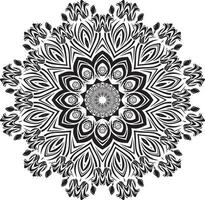 Mandalas-Malbuchseiten, dekoratives rundes Ornament in Blumenform, orientalischer Vektor, Anti-Stress-Therapiemuster, Webdesignelemente, Yoga-Logos-Vektor vektor