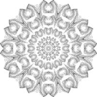 mandalas målarbok sidor, dekorativ rund prydnad i blomform, orientalisk vektor, anti-stress terapimönster, väv designelement, yoga logotyper vektor