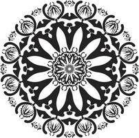 mandalas målarbok sidor, dekorativ rund prydnad i blomform, orientalisk vektor, anti-stress terapimönster, väv designelement, yoga logotyper vektor