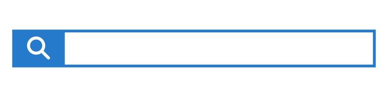 blå Sök låda. webb Sök bar. vektor