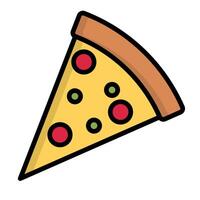 pizza ikon. italiensk mat ikon. vektor